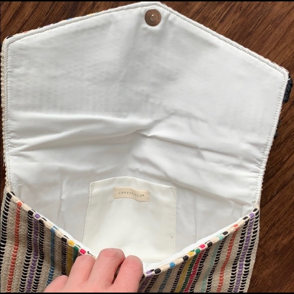 Taj Woven Clutch Like Stella & Dot but Lovestitch - Picture 8 of 8
